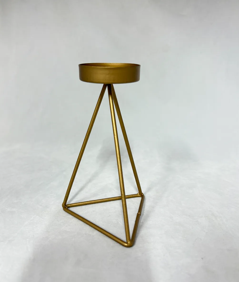 Gold Geometric Votive 4