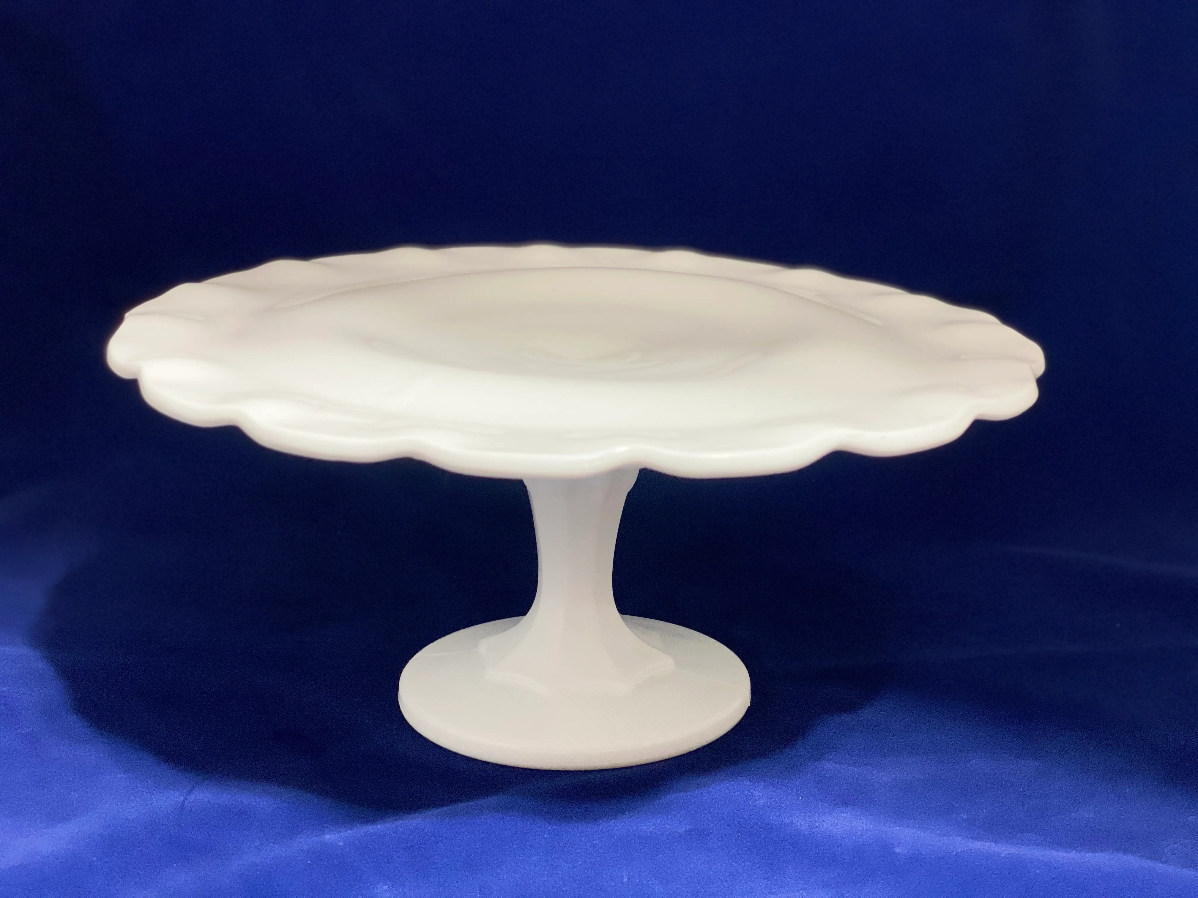 Milk Glass Cake Stand 2