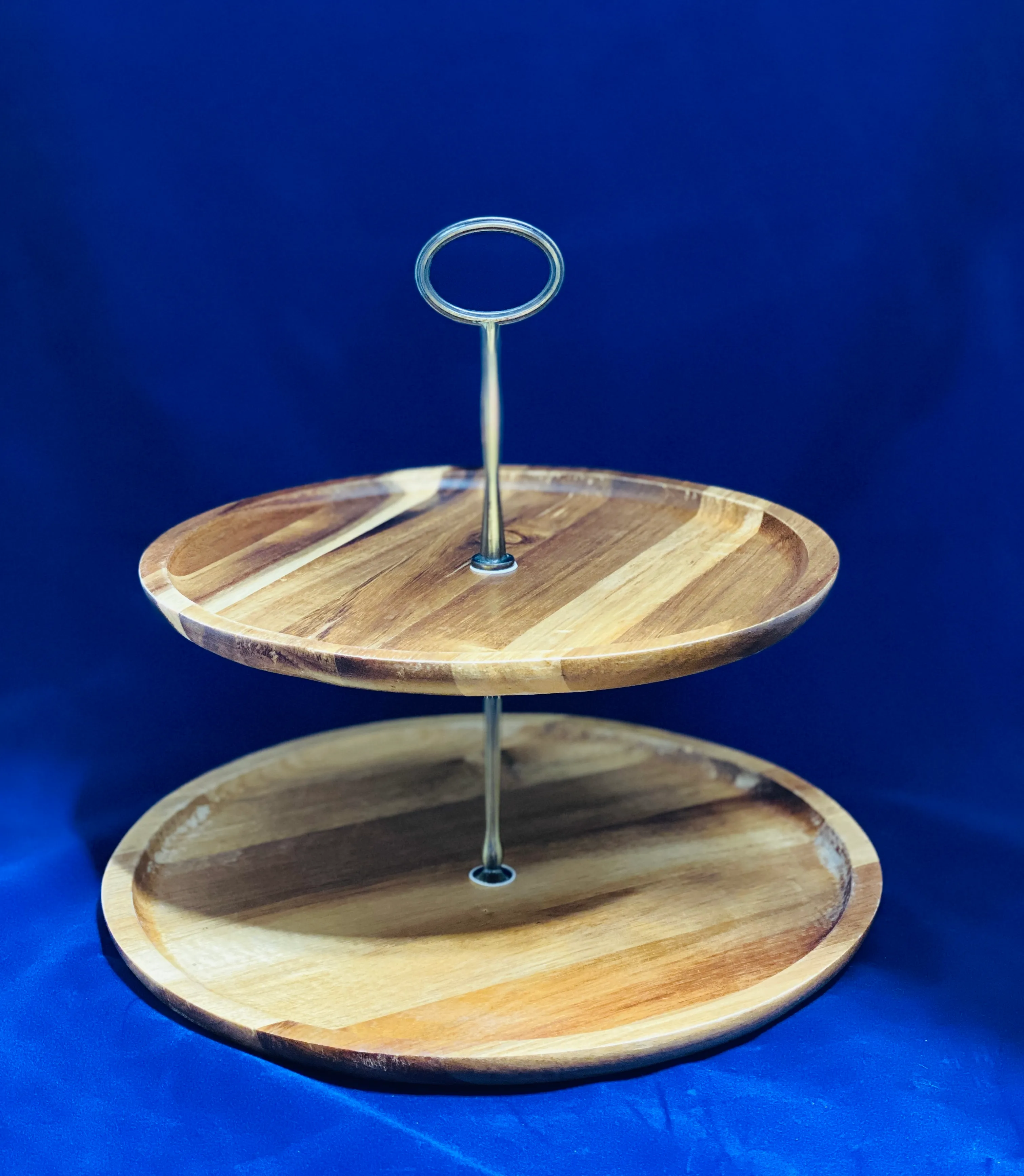Wood 2 Tier Cupcake Stand 
