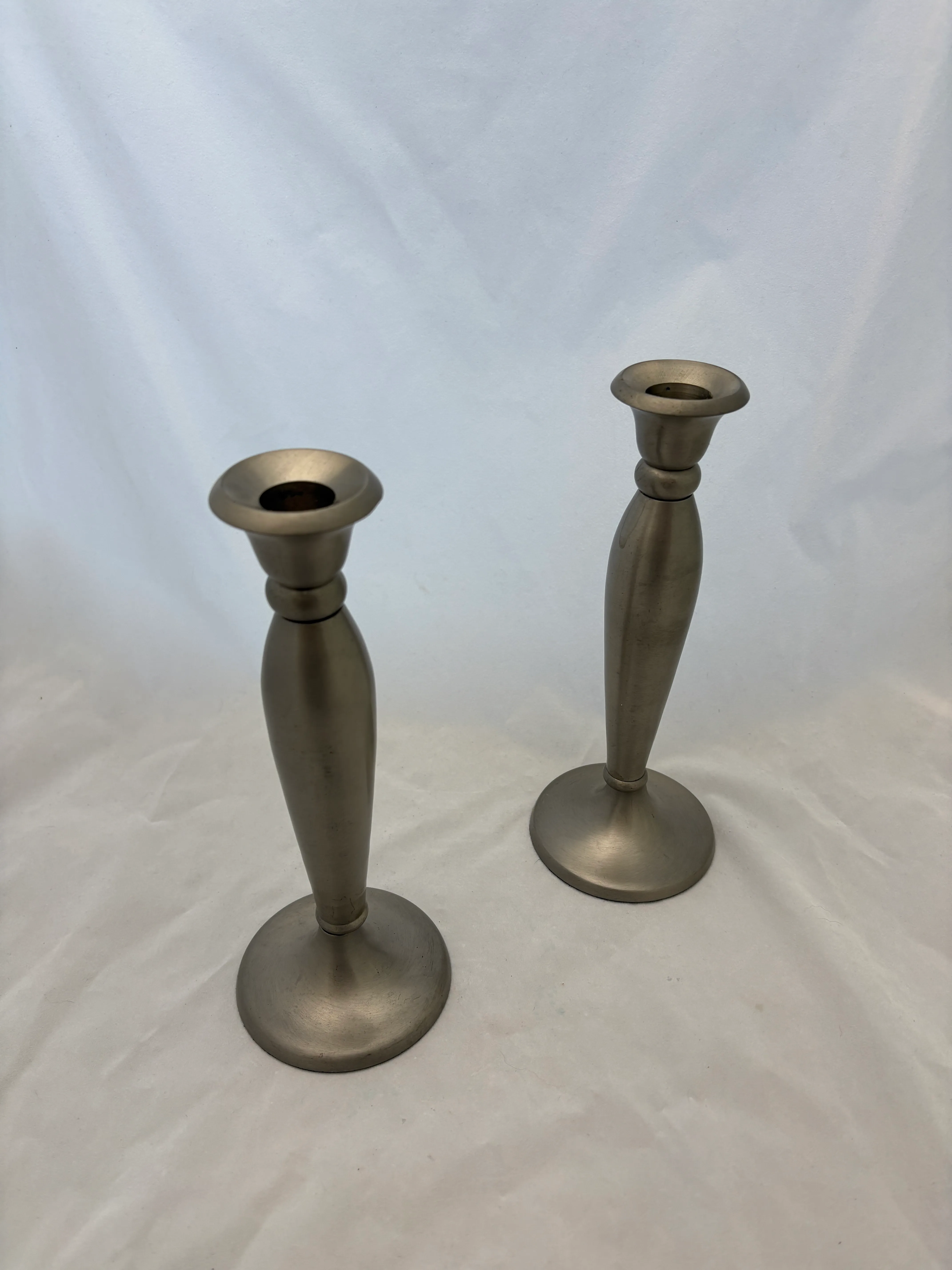 Silver Taper Candle Holder 2pc 