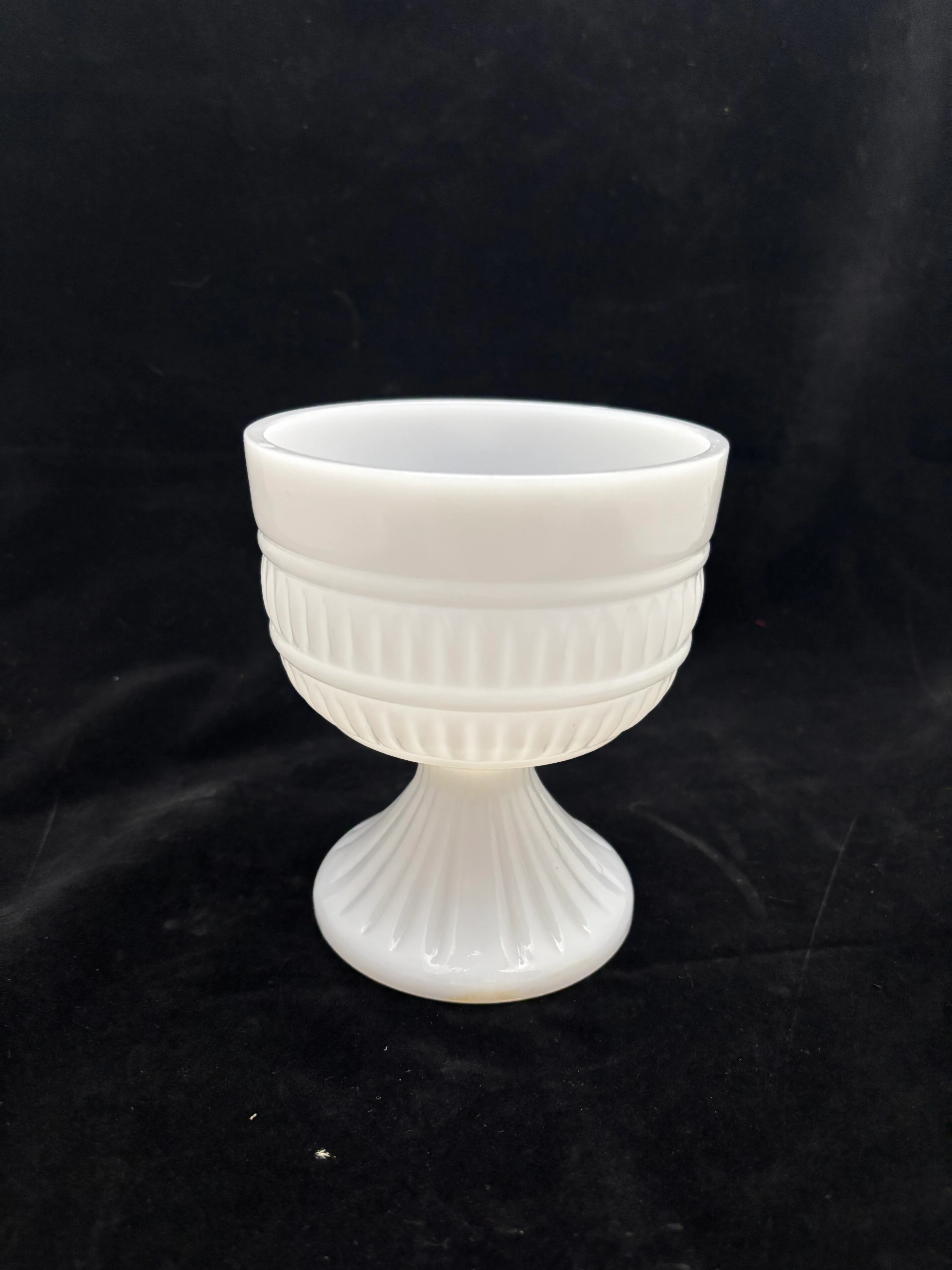 Milk Glass Medium Candy Dish Vase