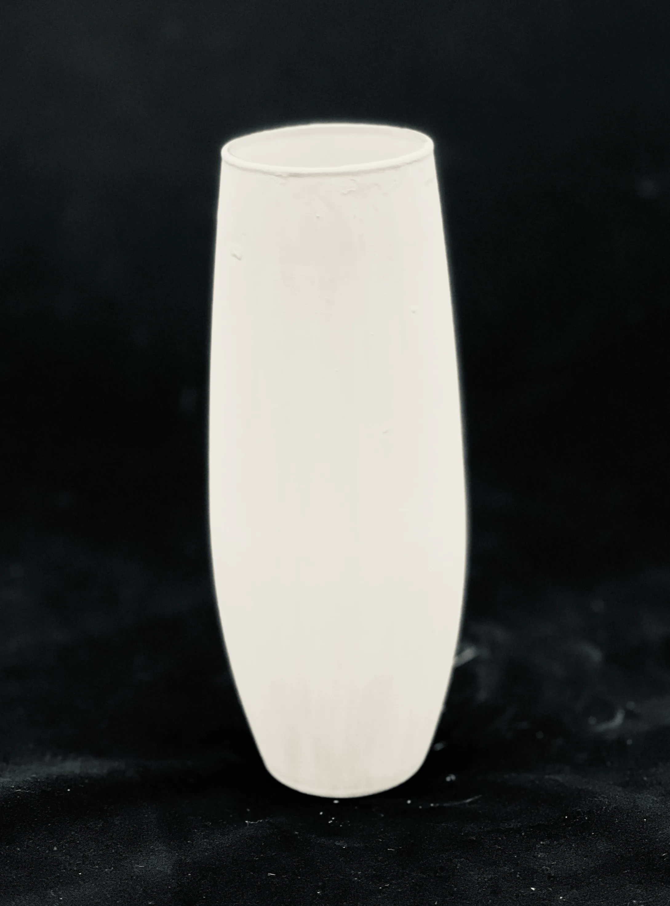 White Bud Vase—Painted 