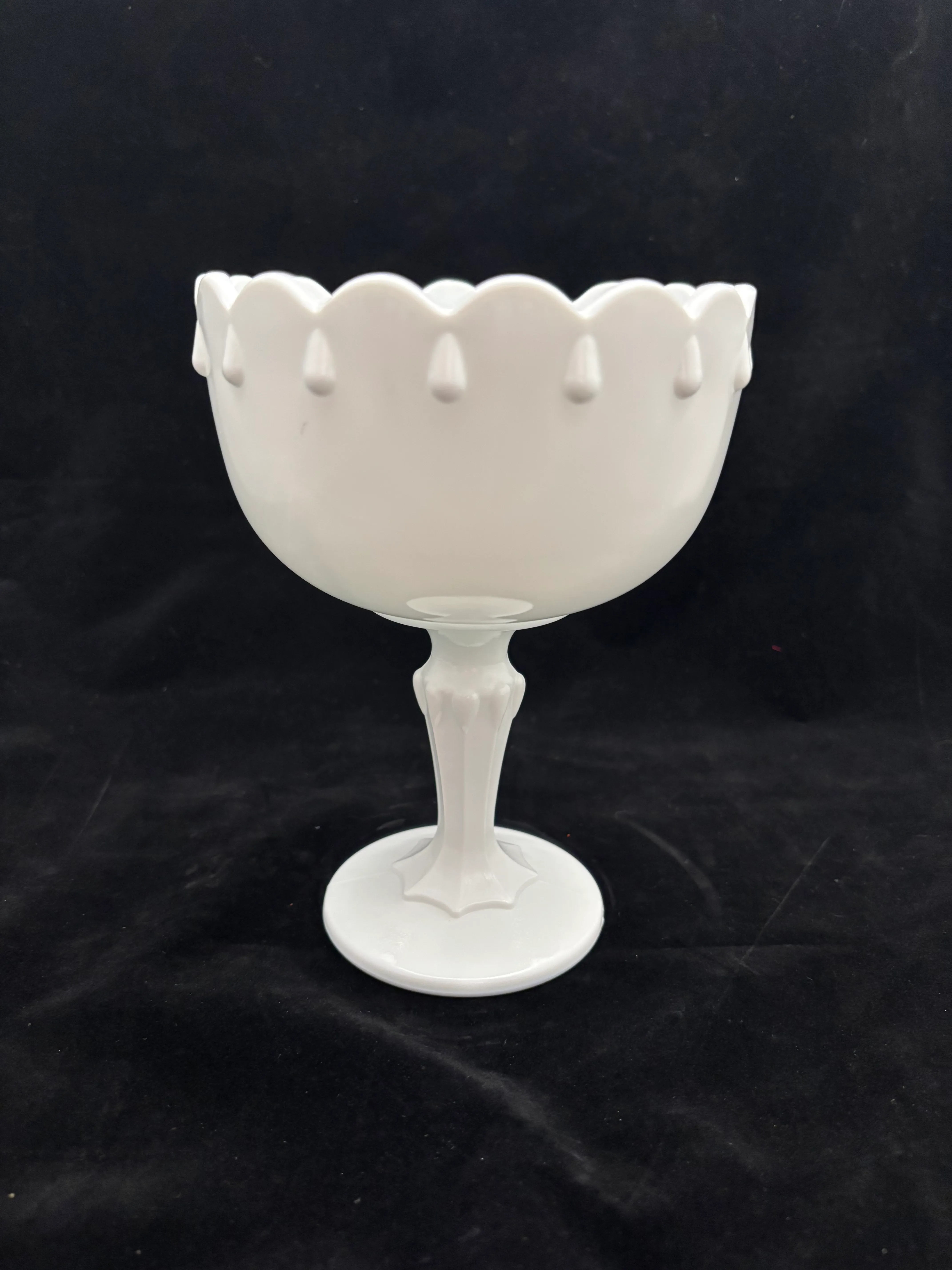 Milk Glass Medium Candy Dish Vase 3