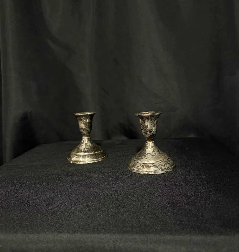 Silver Small Taper (Set of 2) 