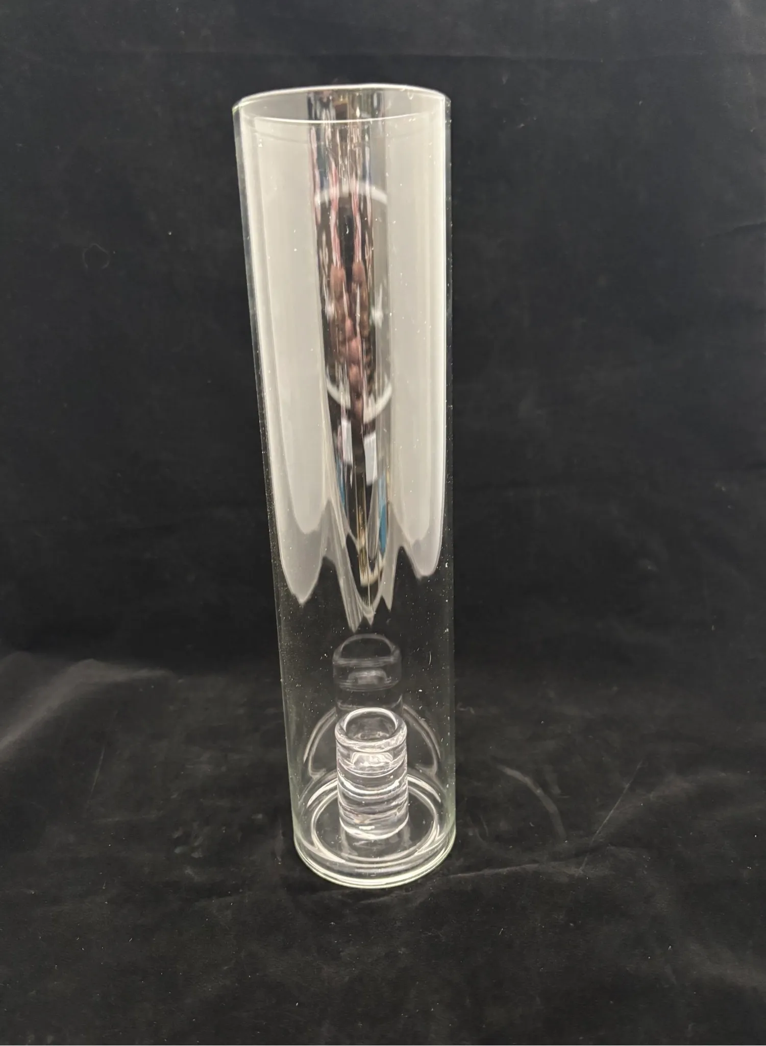 Clear Taper Candlestick Holders w/Hurricane Glass 