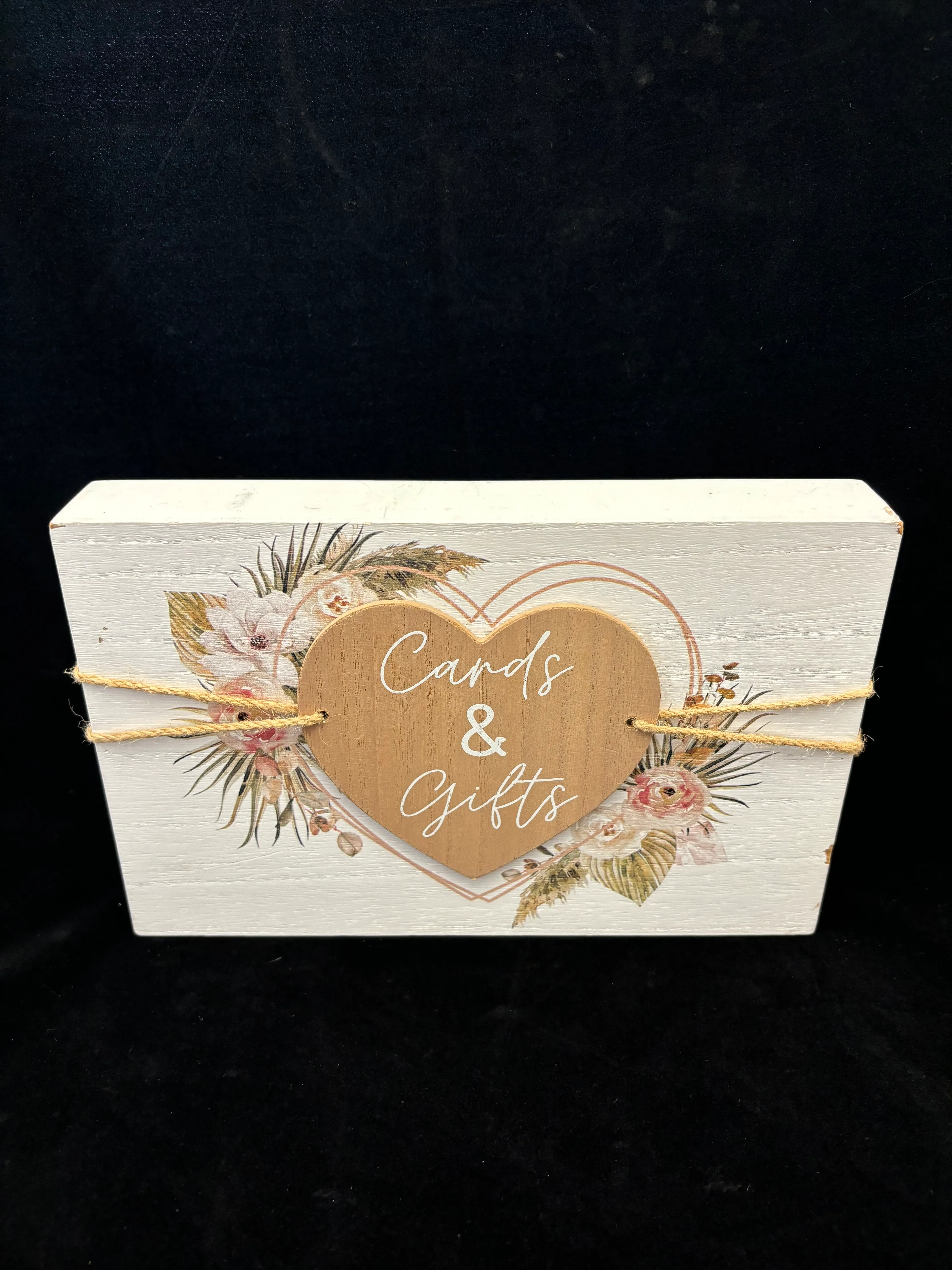 Floral and Heart Cards/Gift Sign