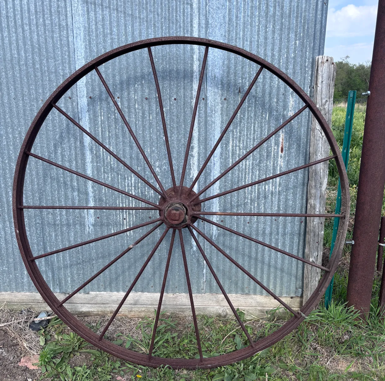 Iron Wagon Wheel 55”