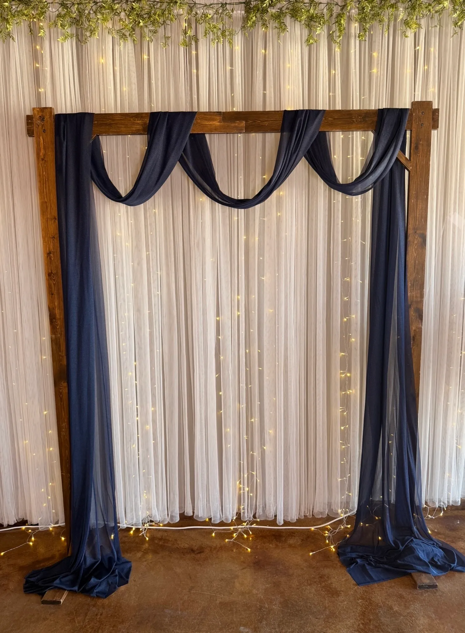30ft. Navy Arbor Fabric