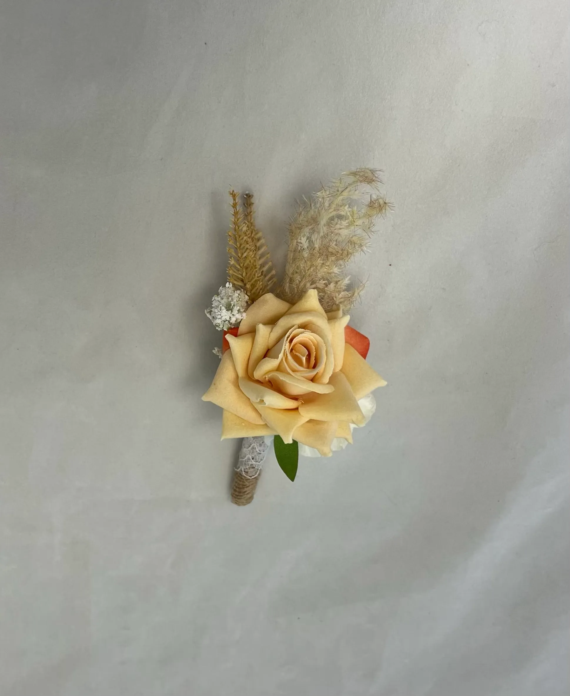 Boho Rose Boutonnière 