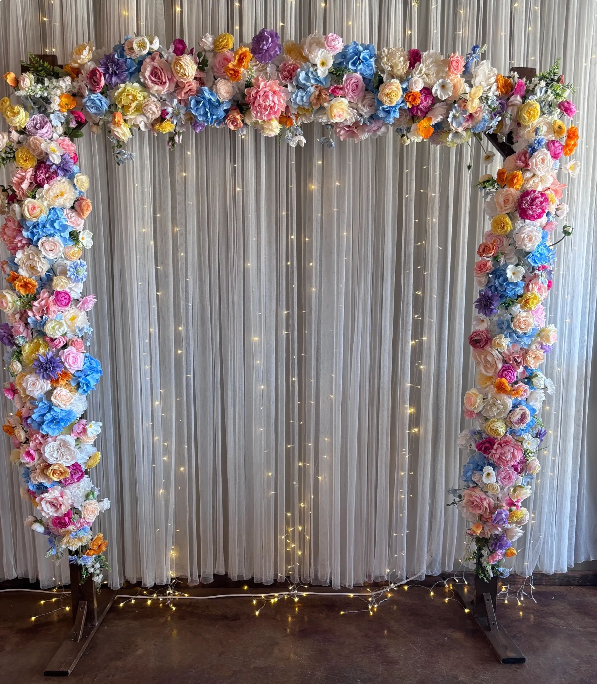 Cottage Premade Floral Garland Arch Bundle 1