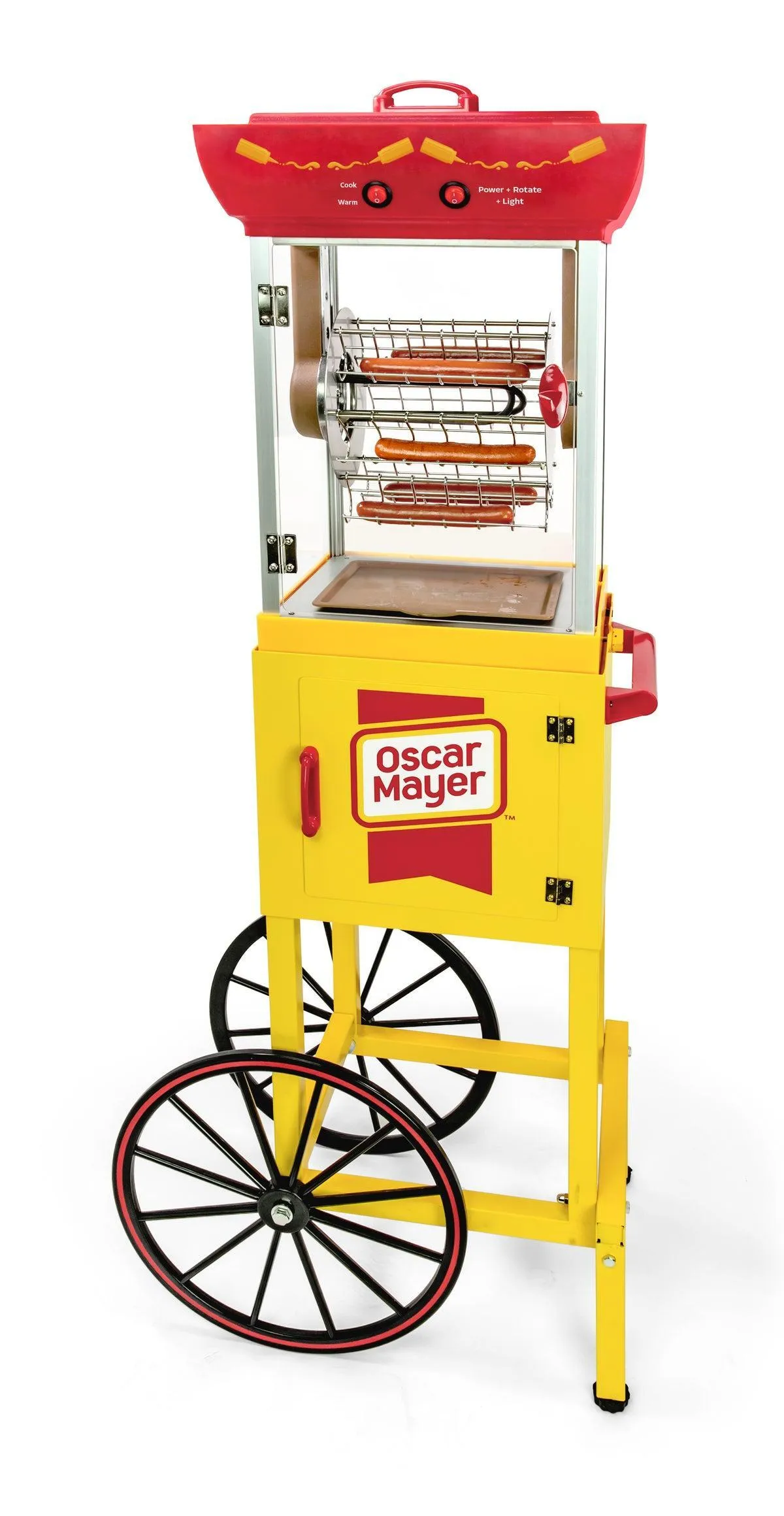 Retro Hot Dog Roller Cart (Ferris Wheel Style)