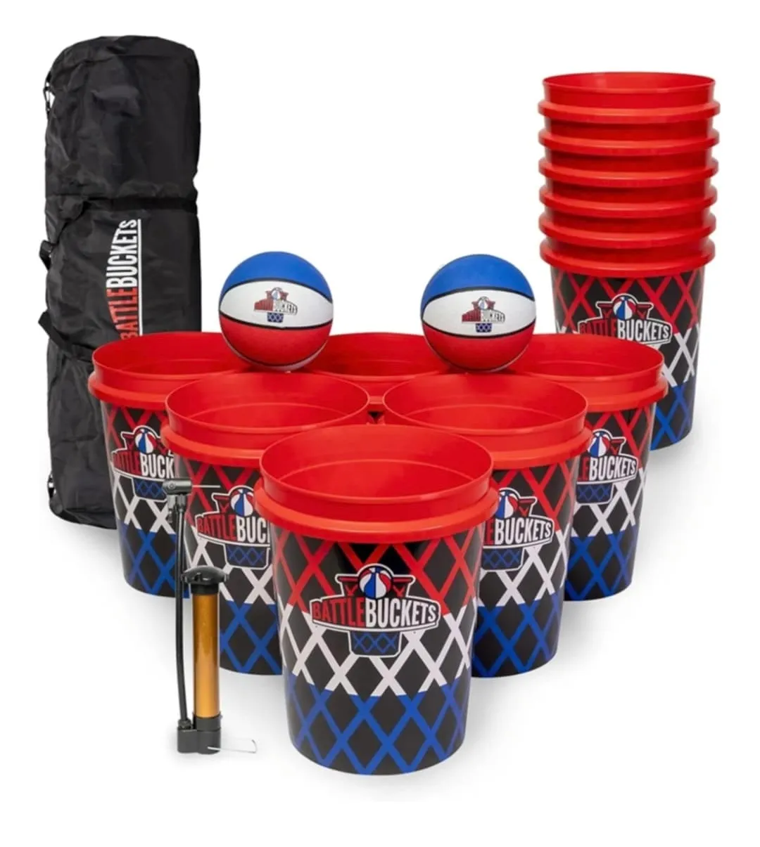 Battle Buckets – Giant Yard Pong and Basketball Game
