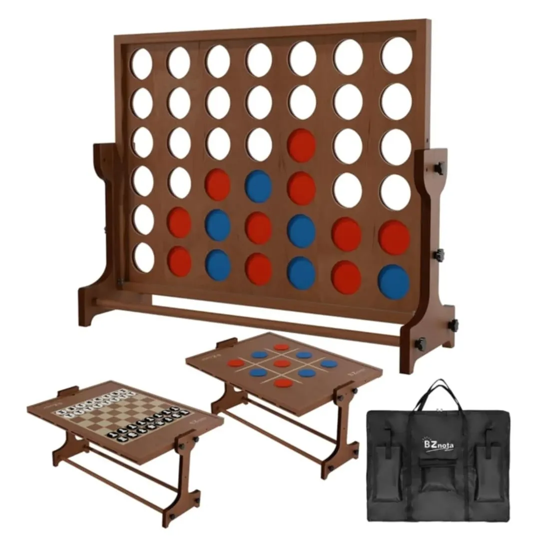 Giant Wooden 4 in a Row Game