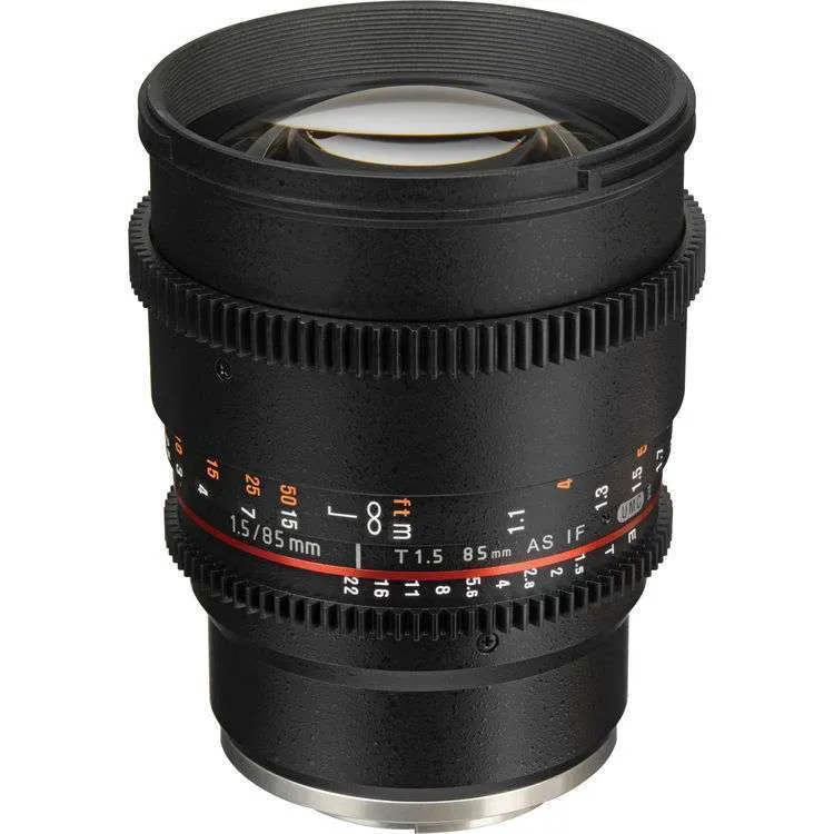 Samyang 85mm T1.5 VDSLRII Cine Lens for Sony E mount 