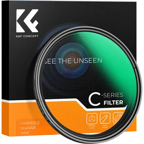 K&F Concept  82mm Nano-C Series 4 to 8-Point Variable Star Filter (82mm)