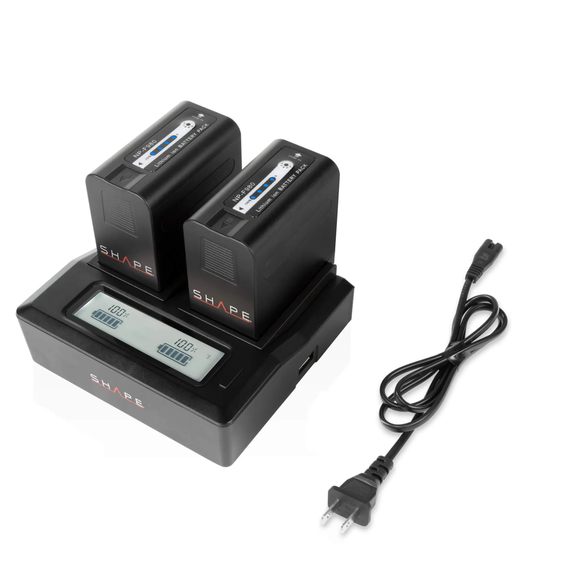 Dual LCD Charger for NP-F980 Batteries