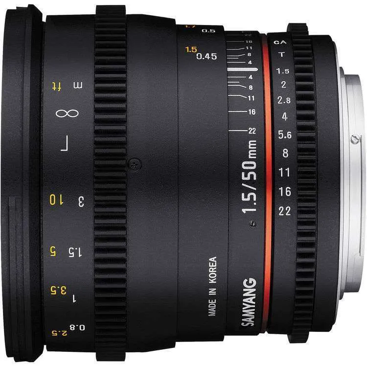 Samyang 50mm T1.5 VDSLR AS UMC Lens for sony