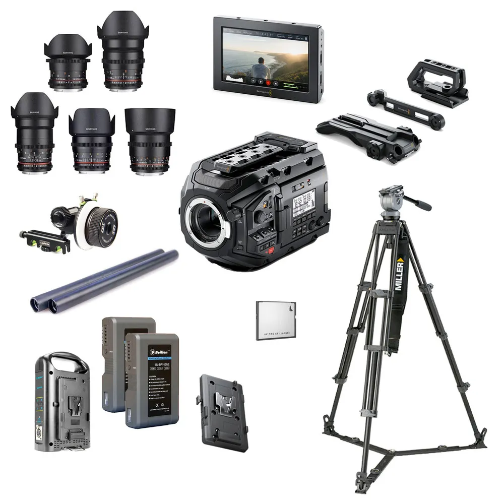 Blackmagic URSA mini pro G2 with CP3 lens kit