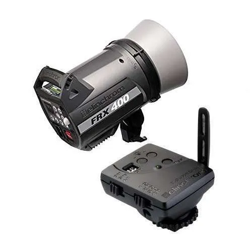 Elinchrom FRX-400 Pro Kit (Set of 2) with Skyport Speed Remote / Transmitter, Soft Box and Stand