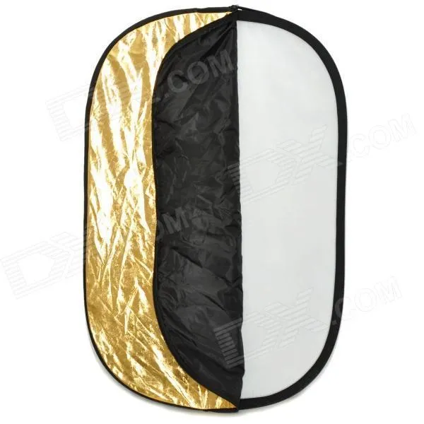 Reflector - Collapsible 5-in-1 Disc RFT-06 Gold, Silver, White, Translucent, 60 x 90 cm