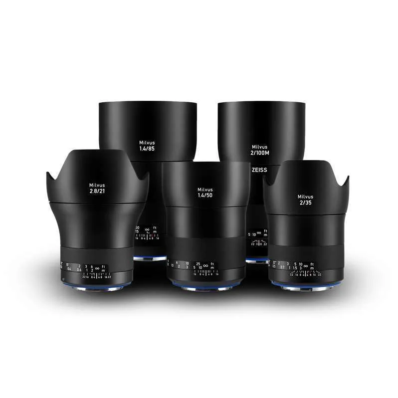 ZEISS Milvus Lens Kit (21, 35, 50, 85, 100mm)