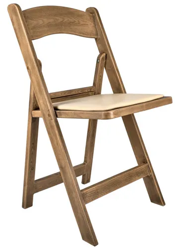  Chestnut Resin WoodGrain™ Folding Chair
