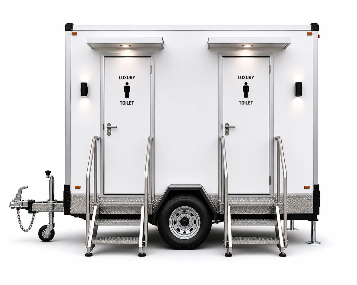 Trailer Porta Potty 2 Stall 