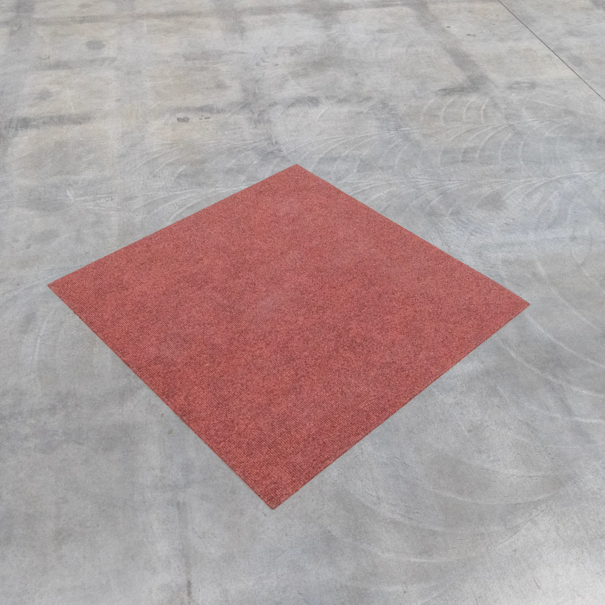 Teppichfliese Rot 1x1m