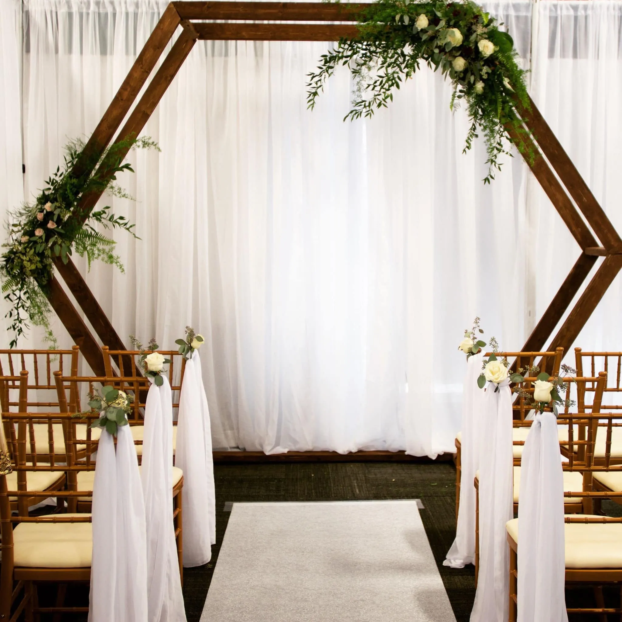 Wooden Hexagon Arch