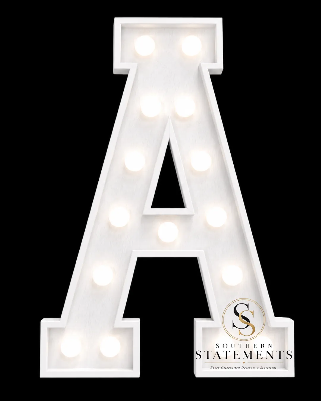 Letter A - 4-ft Wooden Marquee Letter