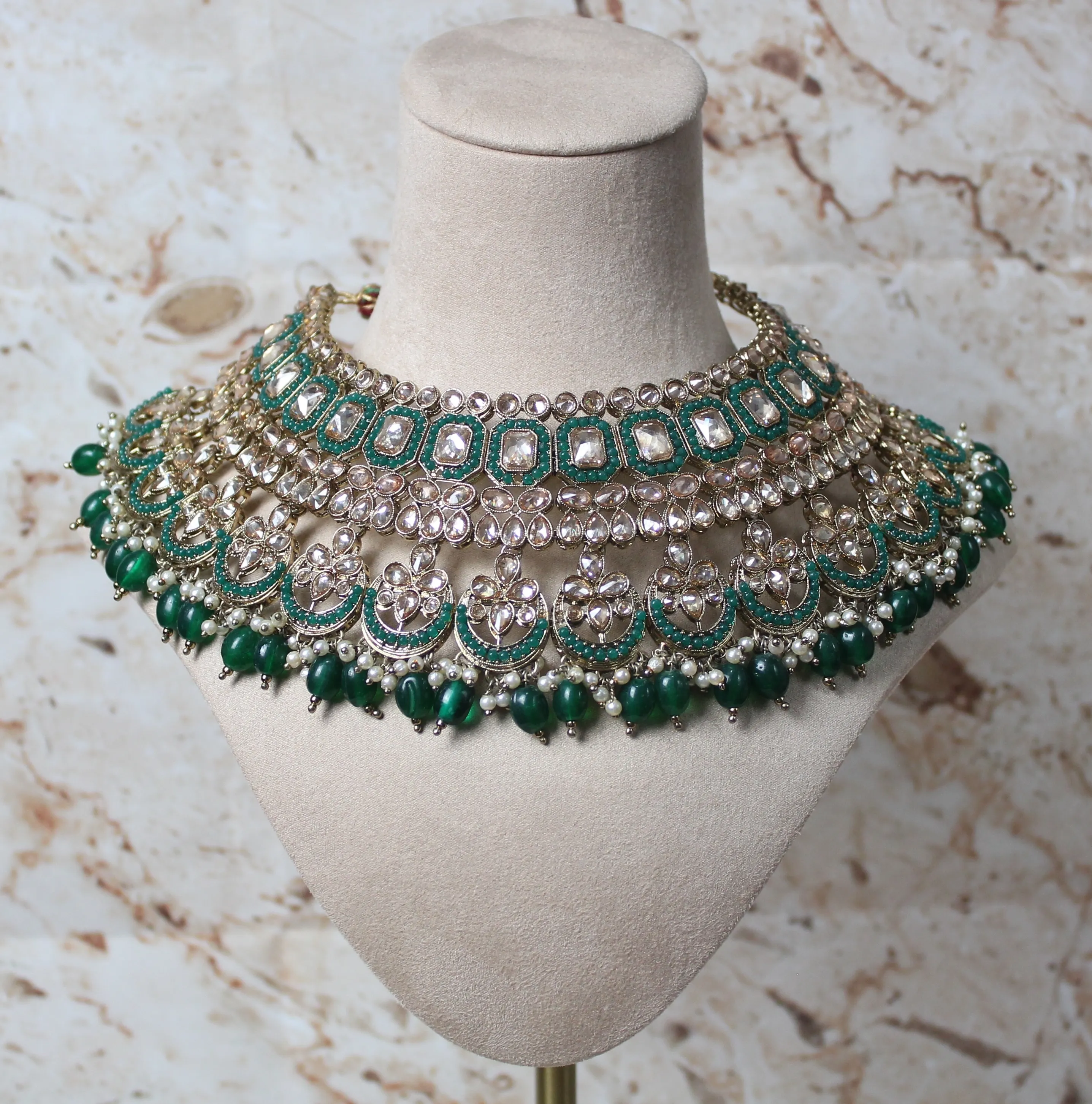 Rent the Samira Bridal Set in Green
