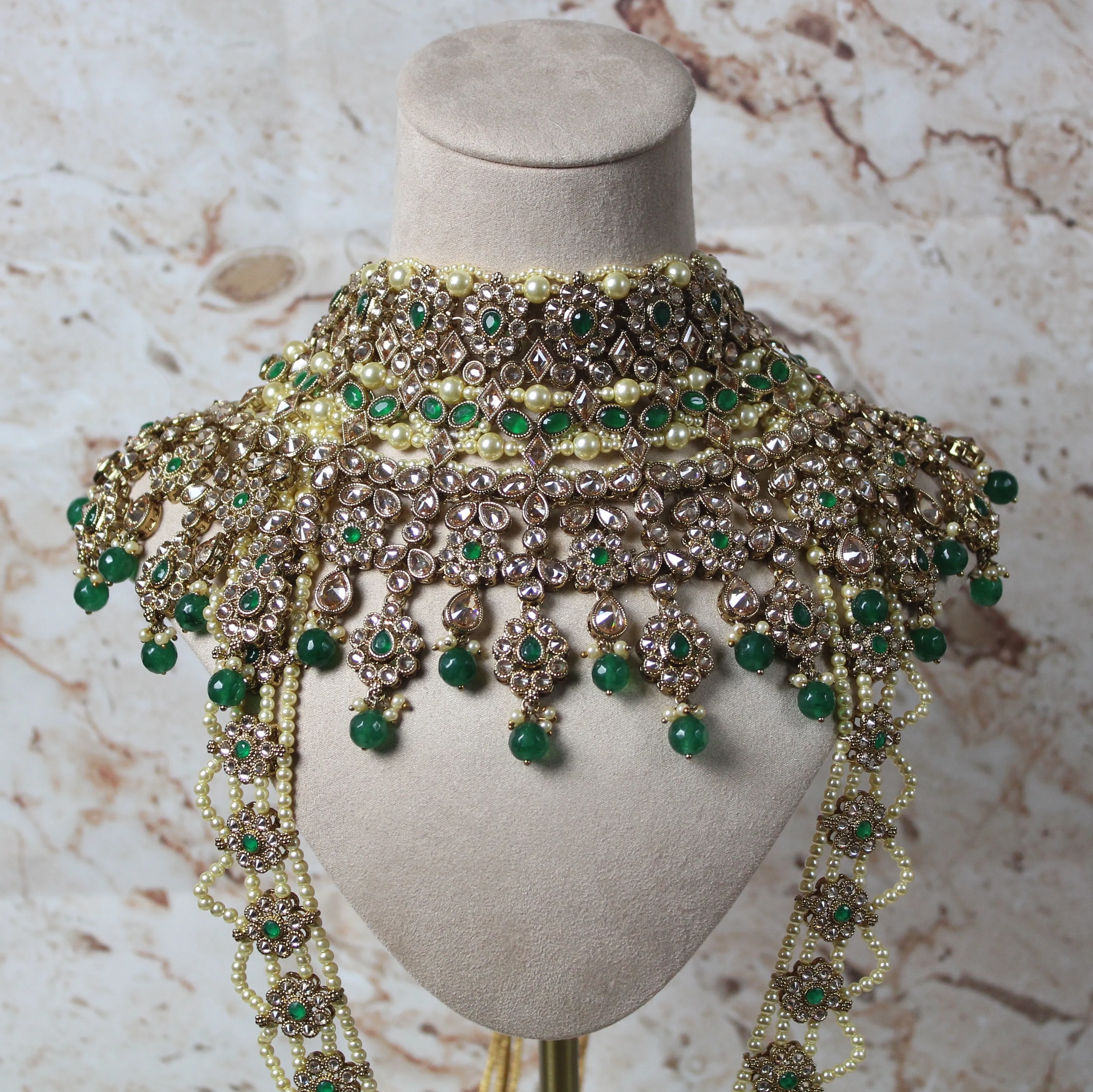 Malaika Bridal Set in Green