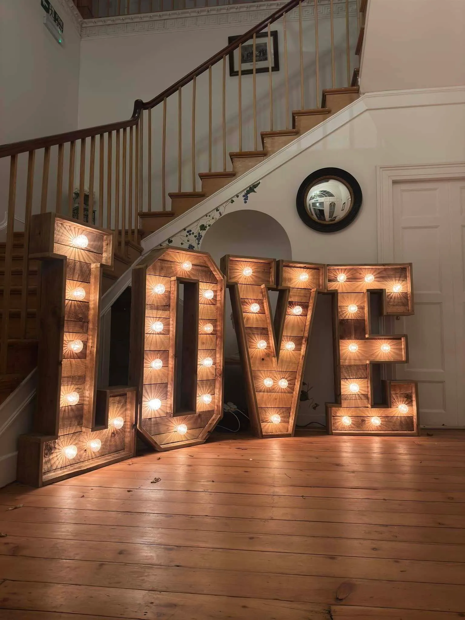 4ft LED LOVE Letters (Rustic)