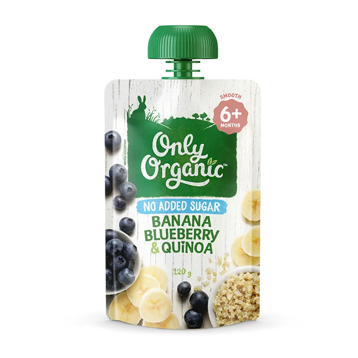 Only Organic Banana Blueberry & Quinoa 