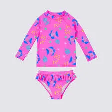 Swim bambi Mini Splash Happy Rashie Set 