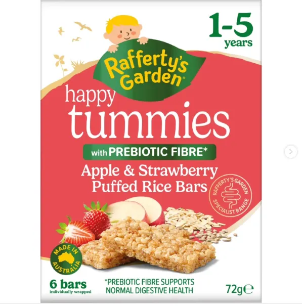 Rafferty's Garden Apple & Strawberry Puffed Rice Bars 