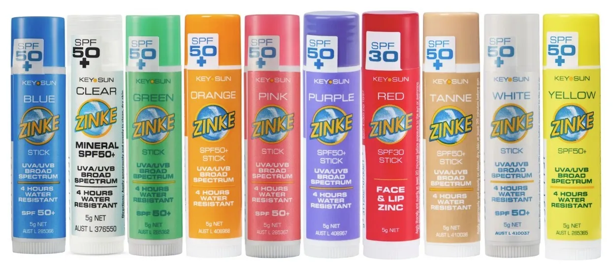 Coloured Zinke SPF 50+