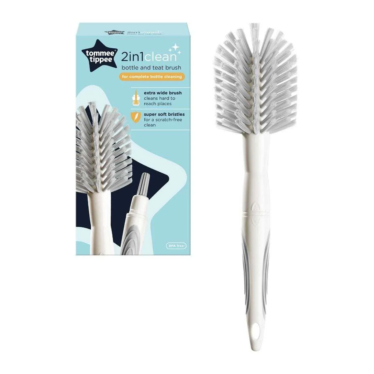 Tommee Tipee 2 in 1 Clean Bottle And teat Brush 