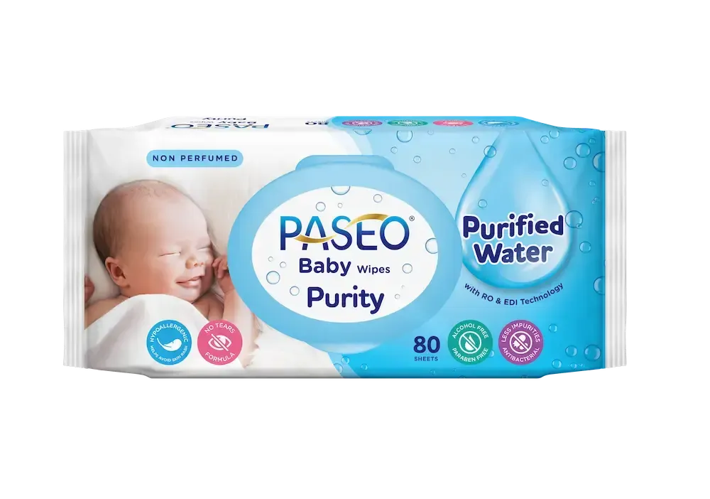 Paseo Baby Wipes Purity Gazette 80's