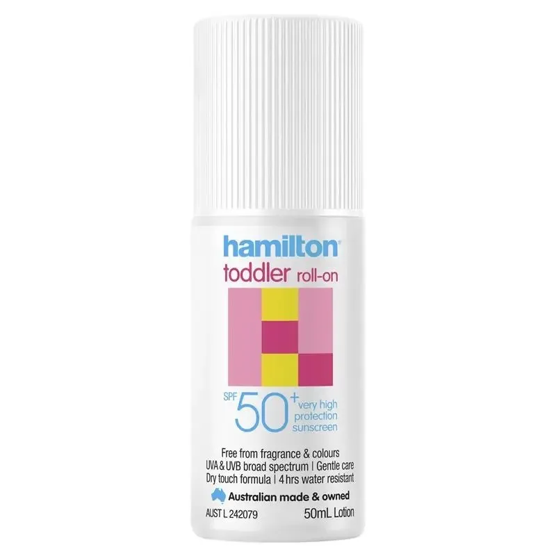 Hamilton Sun SPF 50+ Toddler Roll On 50ml