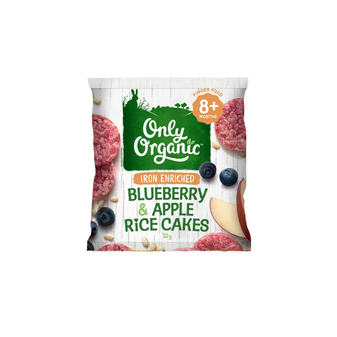 Only Organic Blueberry & Apple Rice Cakes