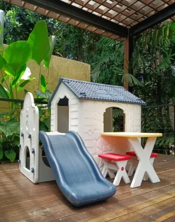 Cubby House with slide 