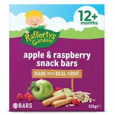 Raffertty's Garden - Apple & Raspberry Snack Bars 