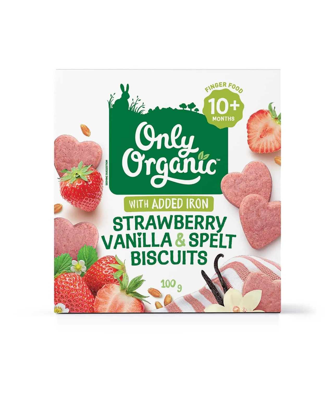 Only Organic - Strawberry Vanilla & Spelt Biscuits