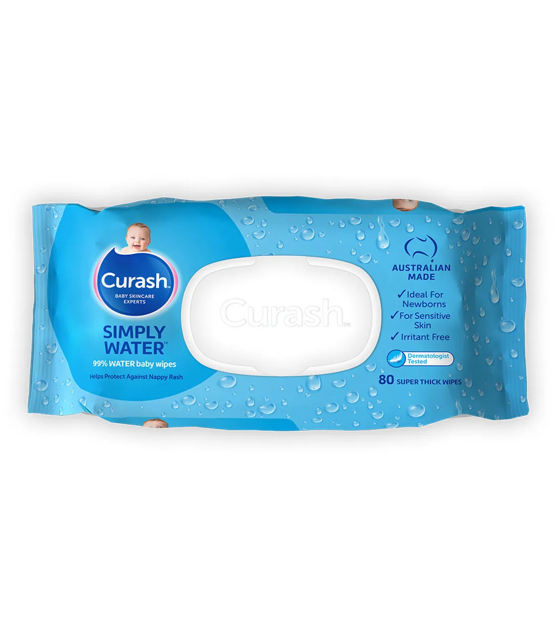Curash Simply Water Wipes