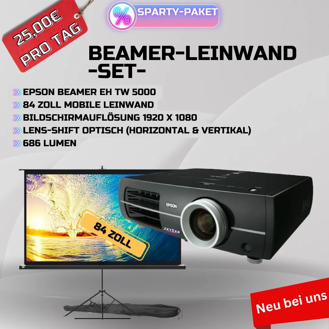 Beamer-Leinwand-Set