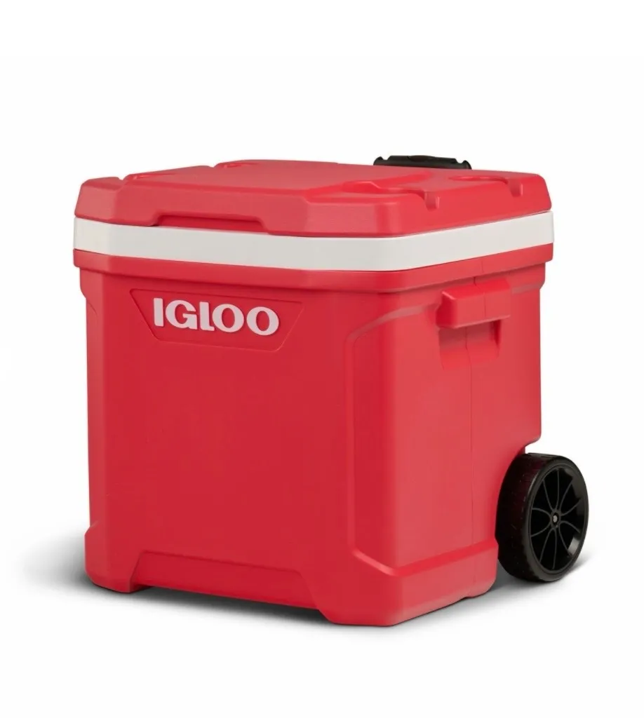60 Qt Roller Cooler Red