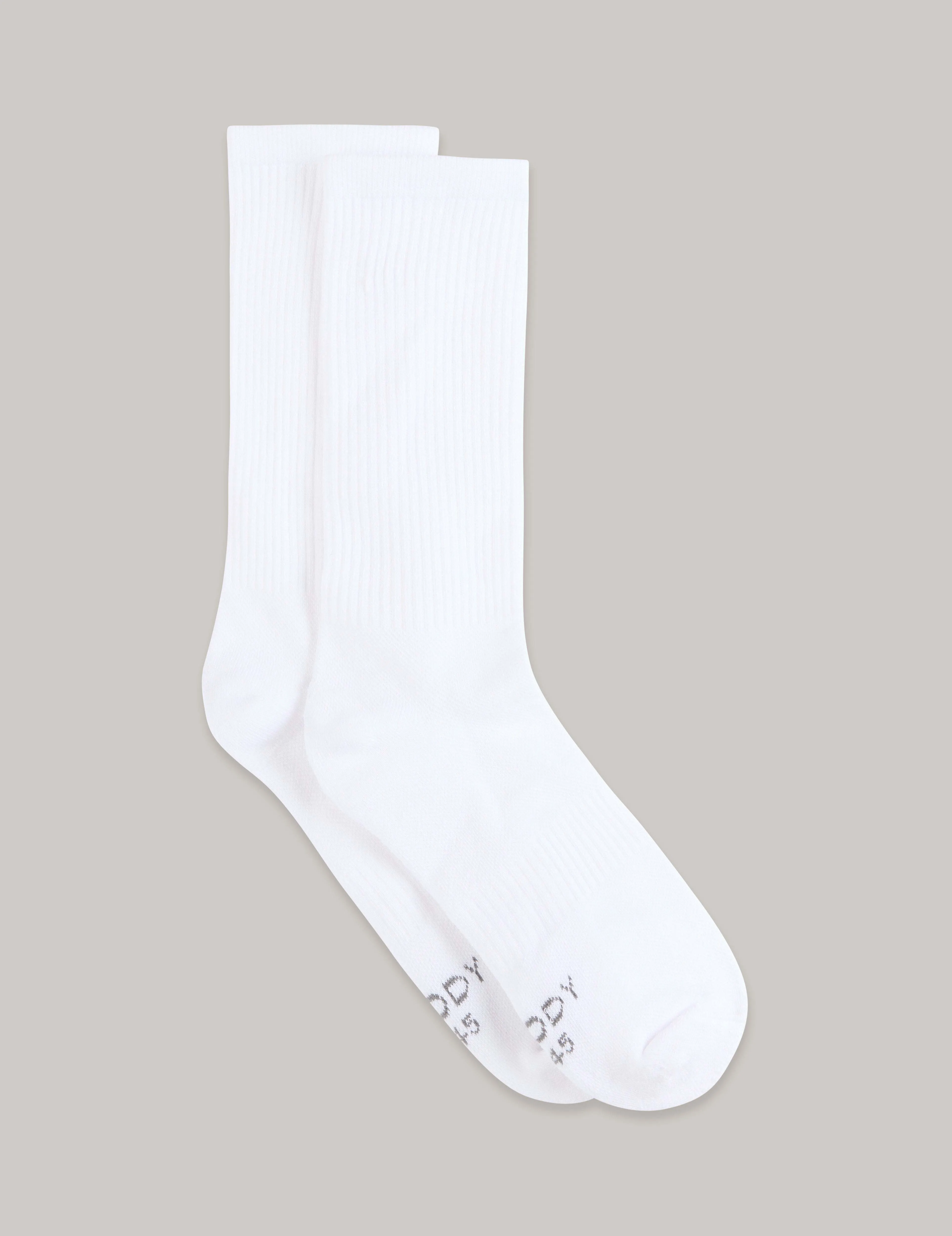 White Crew Socks