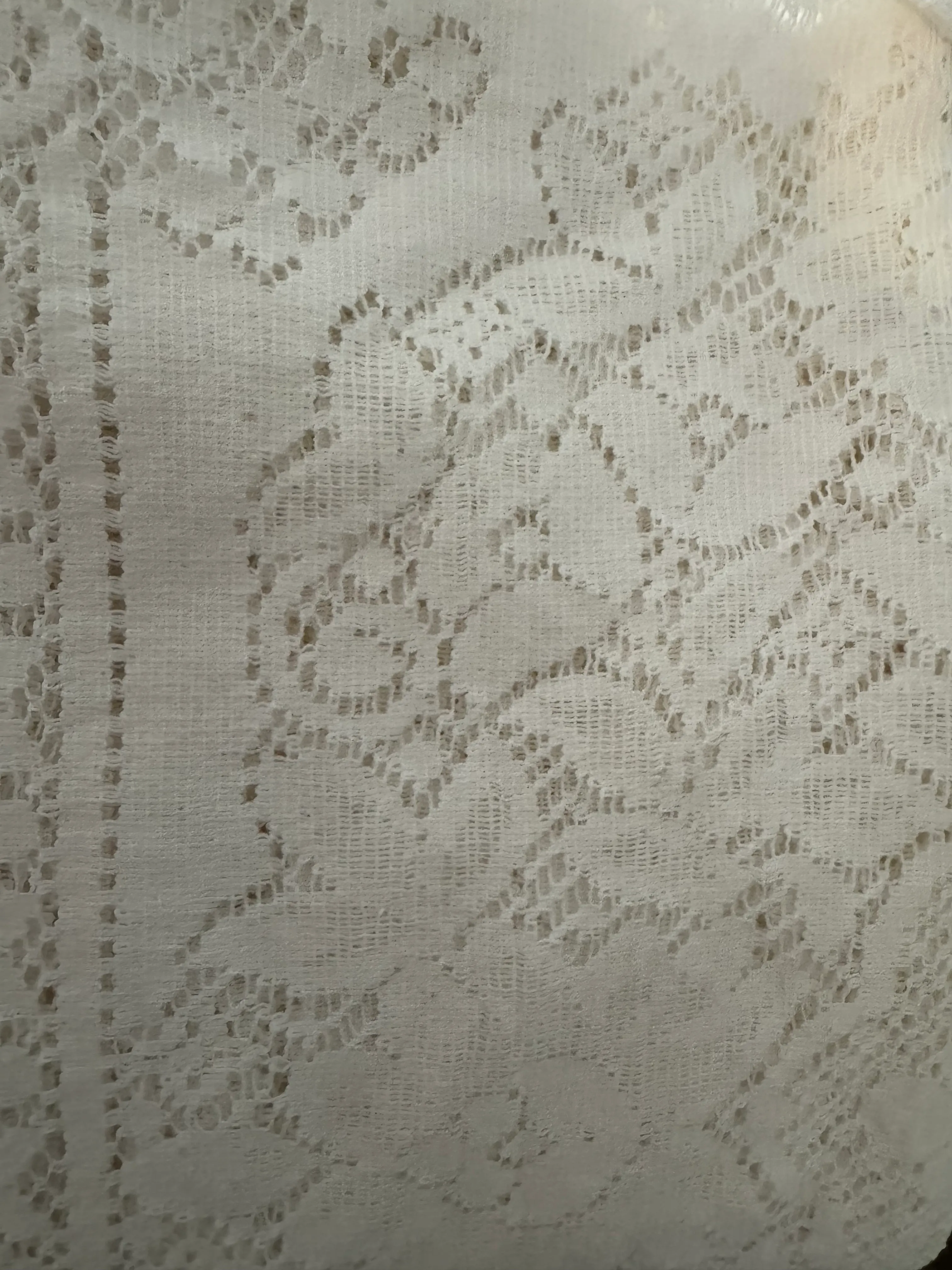Vintage Lace Tablecloth Ivory 64 X 96