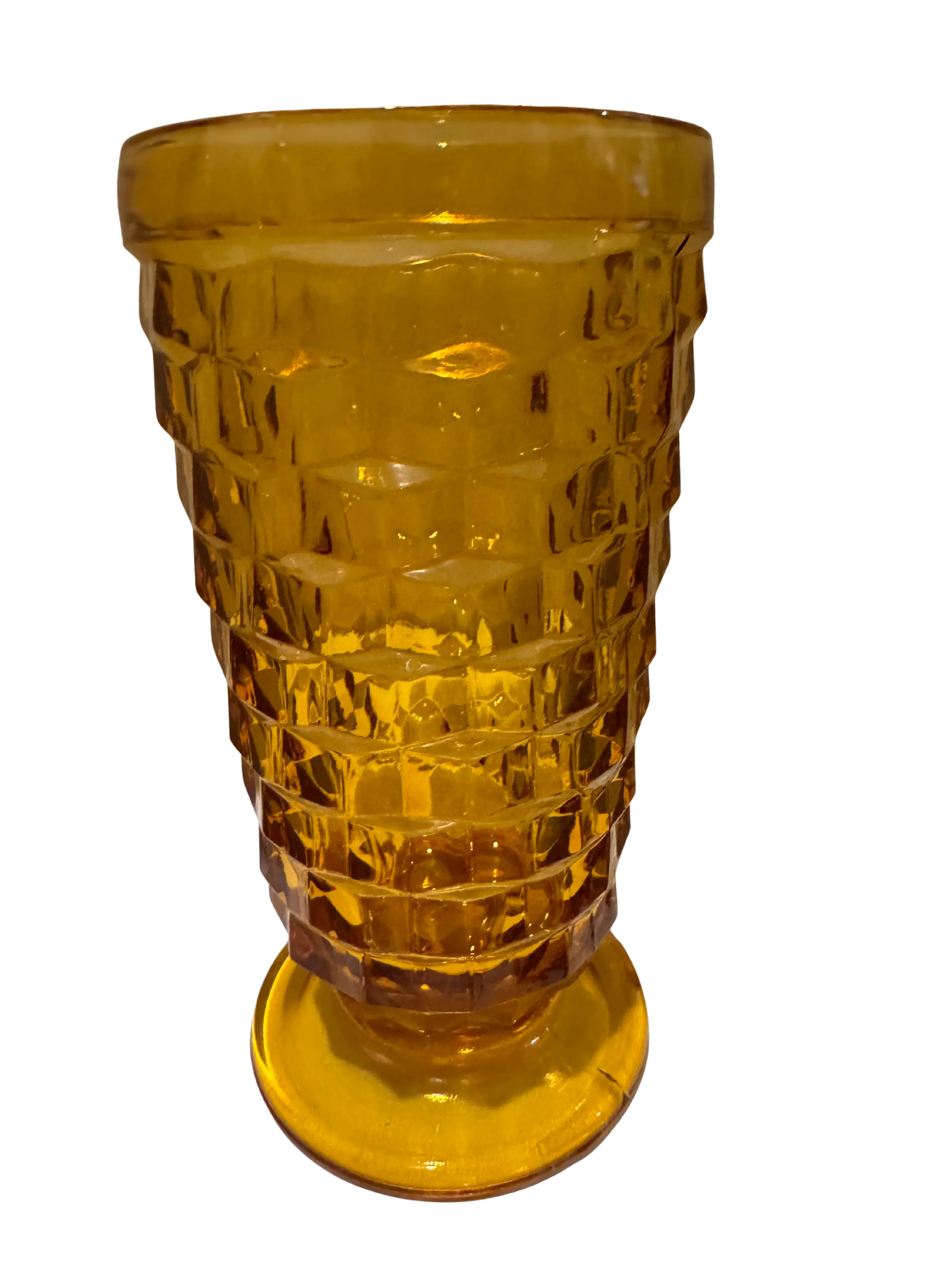 Amber Whitehall Footed Tumblers